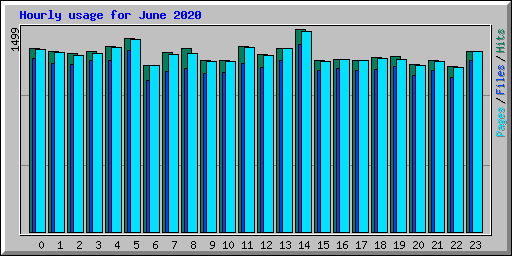 Hourly usage for June 2020