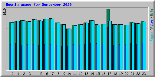 Hourly usage for September 2020