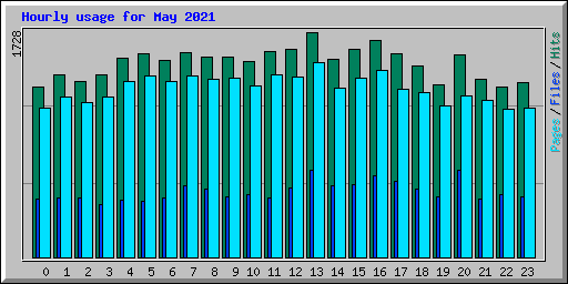 Hourly usage for May 2021