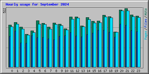 Hourly usage for September 2024